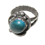 Zilveren ring met turquoise